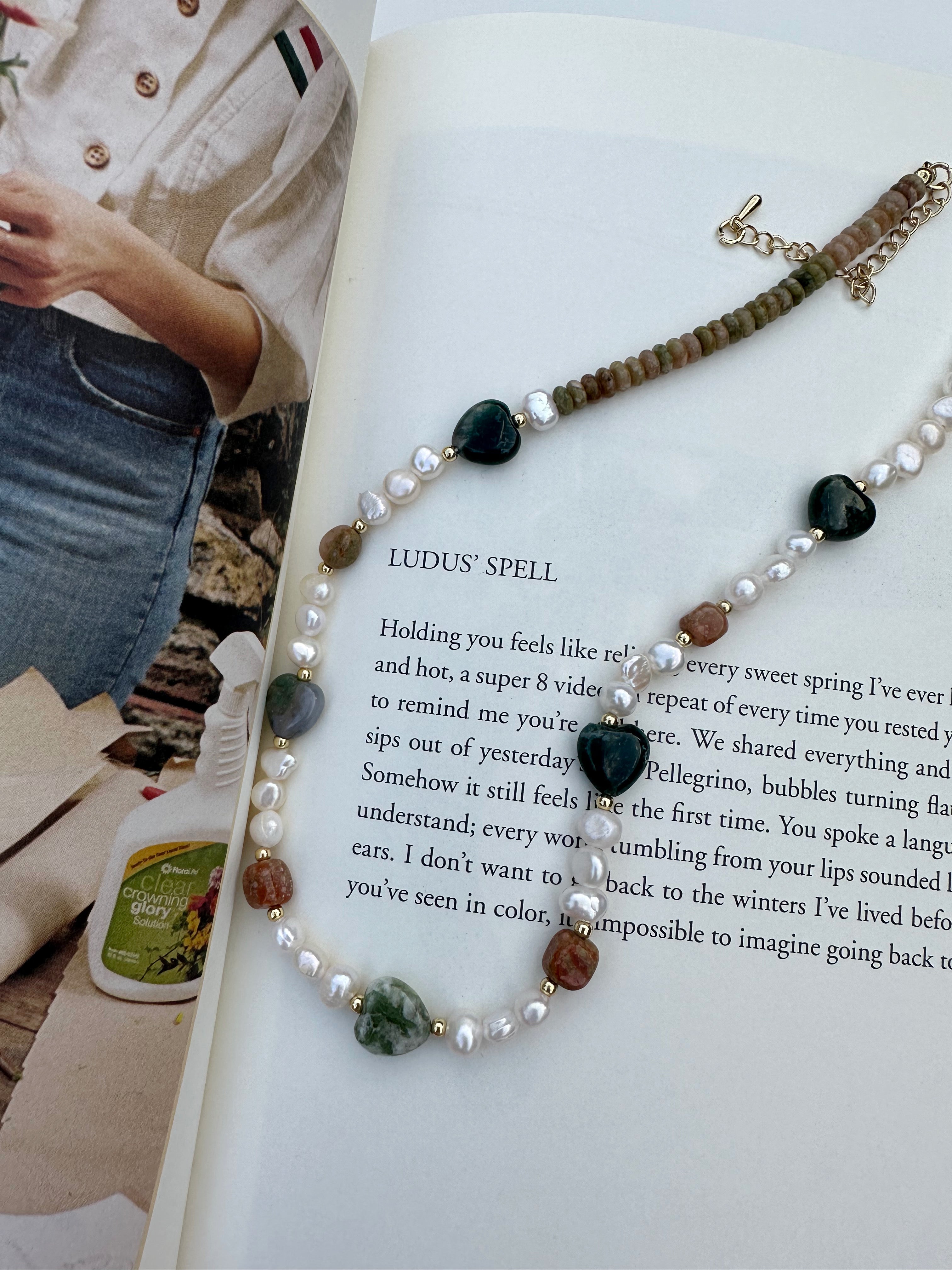 Leilani Gemstone Pearl Necklace - MOUSAI