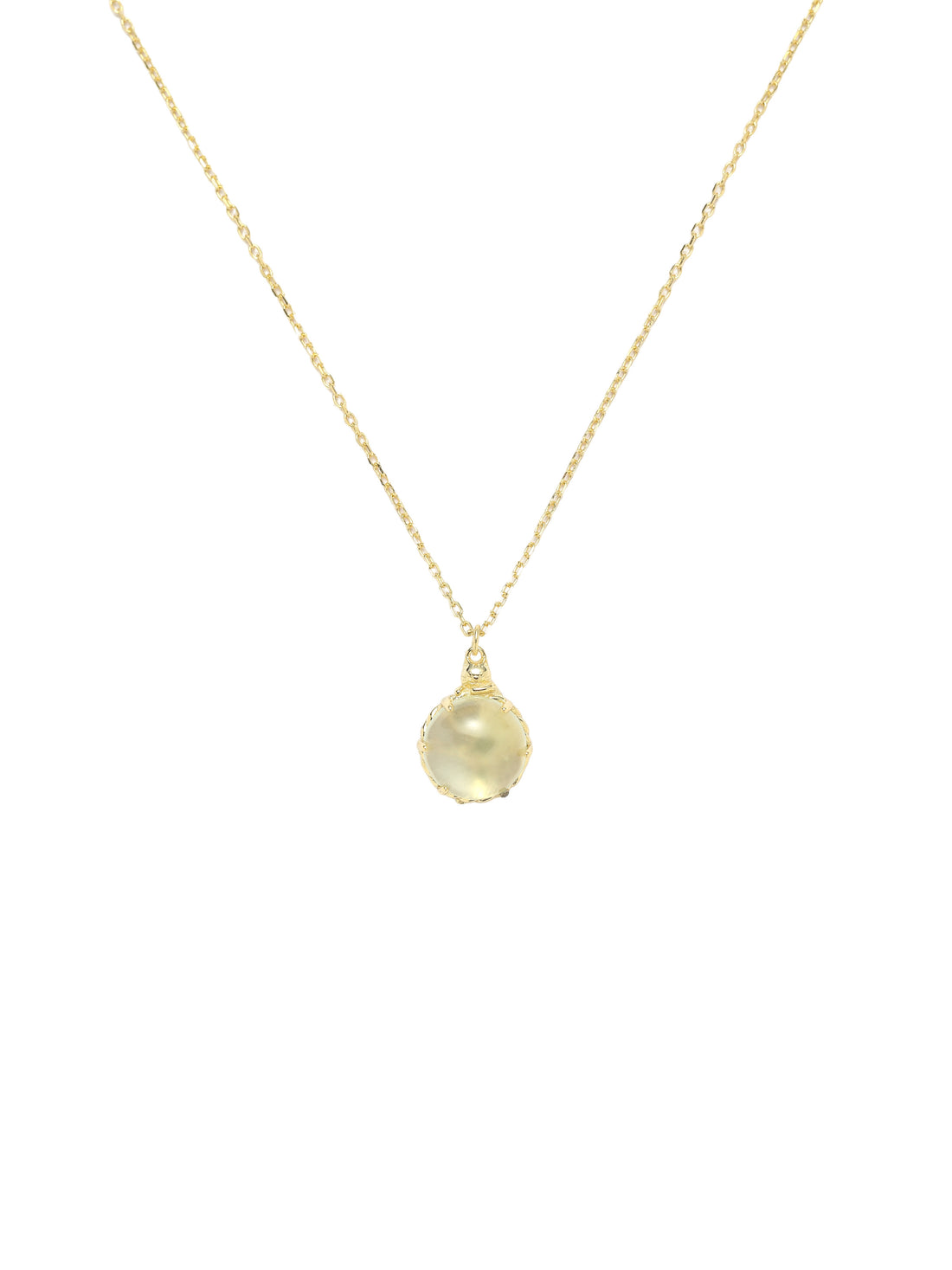 Elysia Prehnite Gemstone Necklace - MOUSAI
