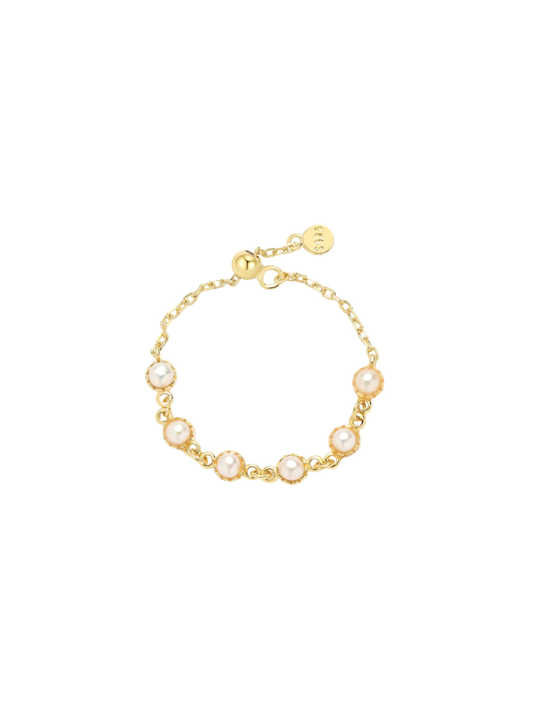 Freya Pearl Chain Ring - MOUSAI