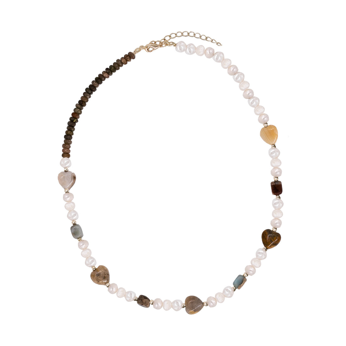 Leilani Gemstone Pearl Necklace - MOUSAI