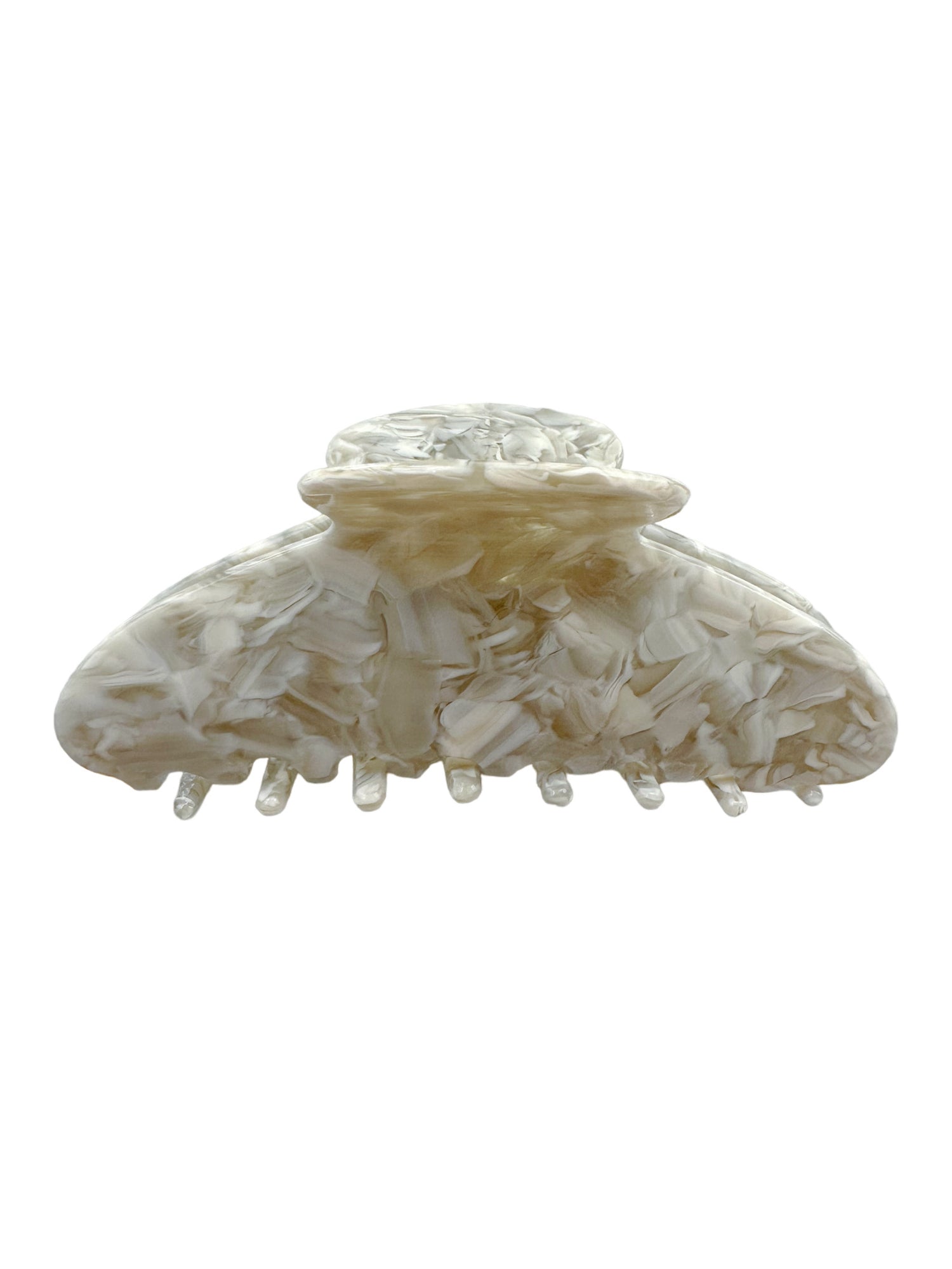 Pirouette Claw Clip in Brushed Beige - MOUSAI