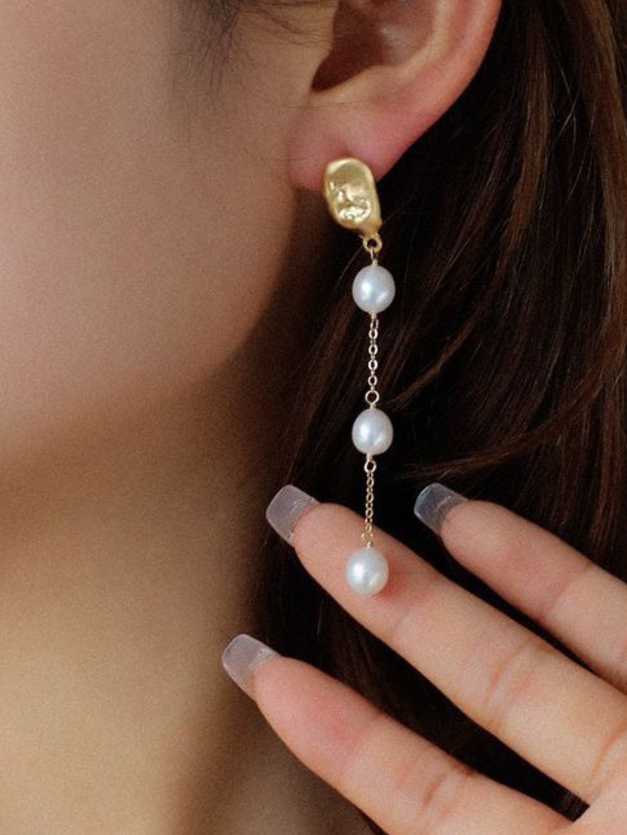 Daphne Pearl Drop Earrings - MOUSAI