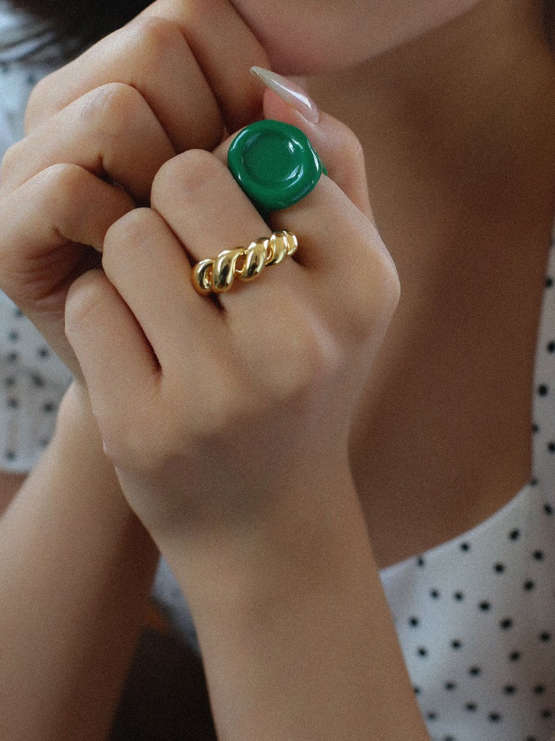Lya Twisted Ring - MOUSAI